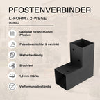 Pfostenverbinder 90x90 mm