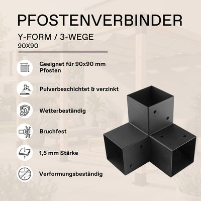 Pfostenverbinder 90x90 mm