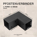Pfostenverbinder 90x90 mm