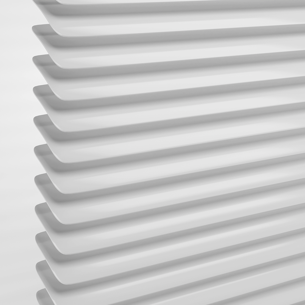 Detailbild Lamelle von Jalousie weiß #2001